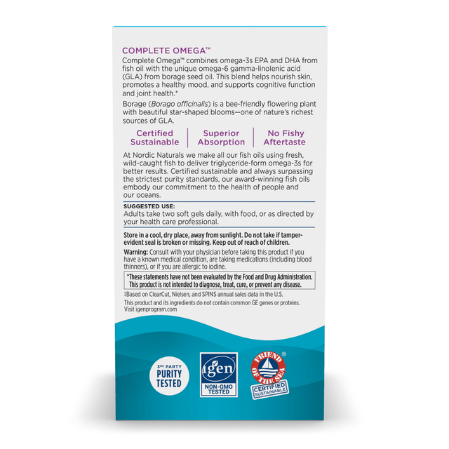 Nordic Naturals Complete Omega 60 Softgels
