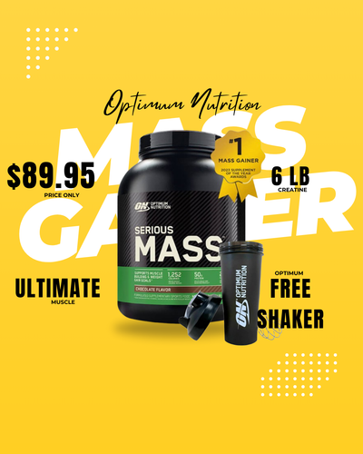 Optimum Nutrition Serious Mass 6lb + Free Shaker