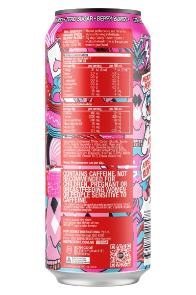 BSc ENERGY Cans 500ml (x12)