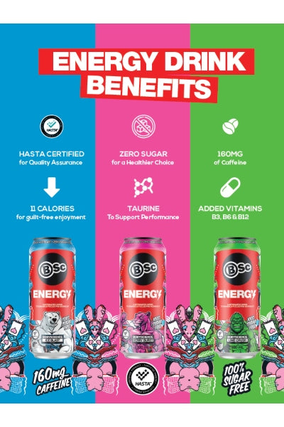 BSc ENERGY Cans 500ml (x12)