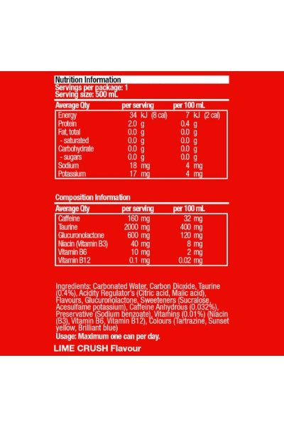 BSc ENERGY Cans 500ml (x12)