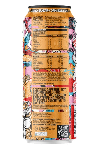 BSc ENERGY Cans 500ml (x12)