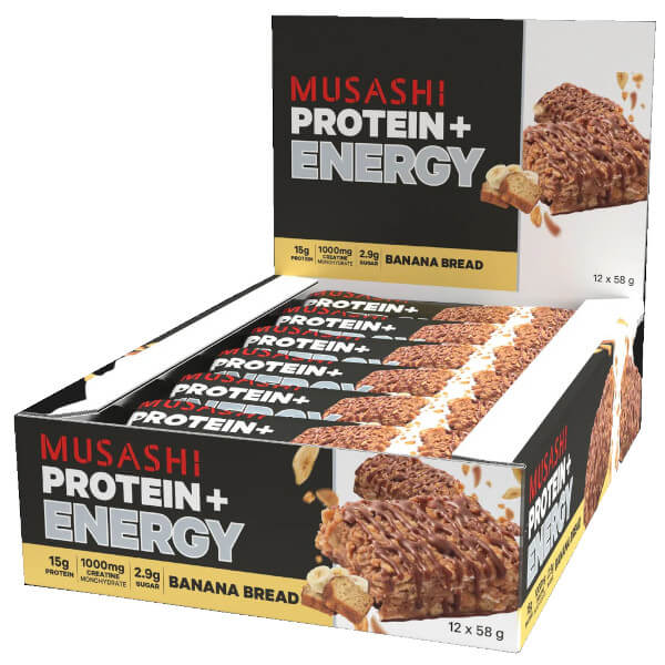 Musashi Protein + Energy Bars 58g x12
