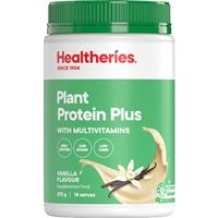 Healtheries Plant Protein Plus Vanilla 375g Powder With Multivitamins