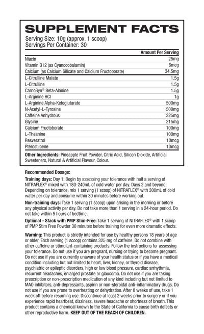 GAT Nitraflex 30 Servings CLEARANCE Short Dated end of 01/2026
