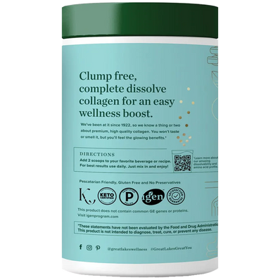 Great Lakes Wellness Sustainable Marine Collagen Peptides 227g - Unflavoured