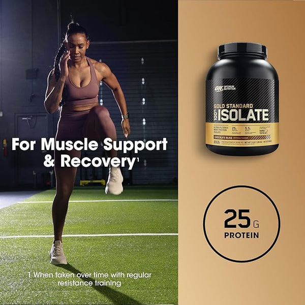 Optimum Nutrition Gold Standard 100% Isolate 1.36kg + FREE Steel Shaker