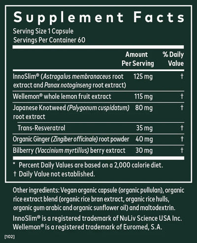 Gaia Herbs Metabolic Activator 60 Capsules Caffeine Free Energy Support