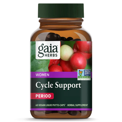 Gaia Herbs Period Cycle Support 60 Capsules for Hormone Balance