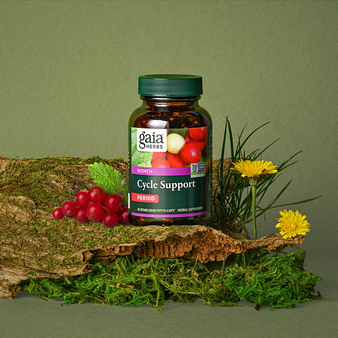 Gaia Herbs Period Cycle Support 60 Capsules for Hormone Balance