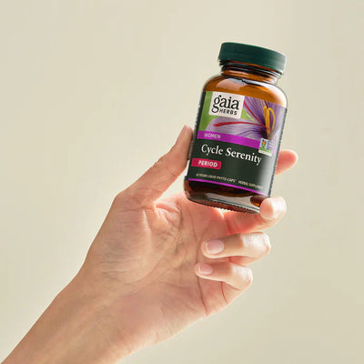 Gaia Herbs Period Cycle Serenity Saffron Mood Support 60 Capsules
