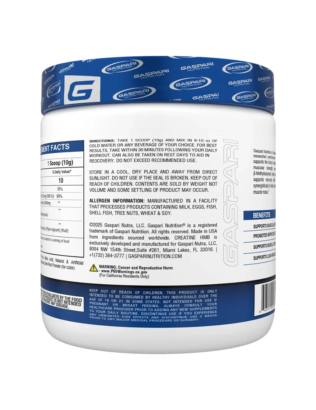 Gaspari Nutrition Creatine HMB