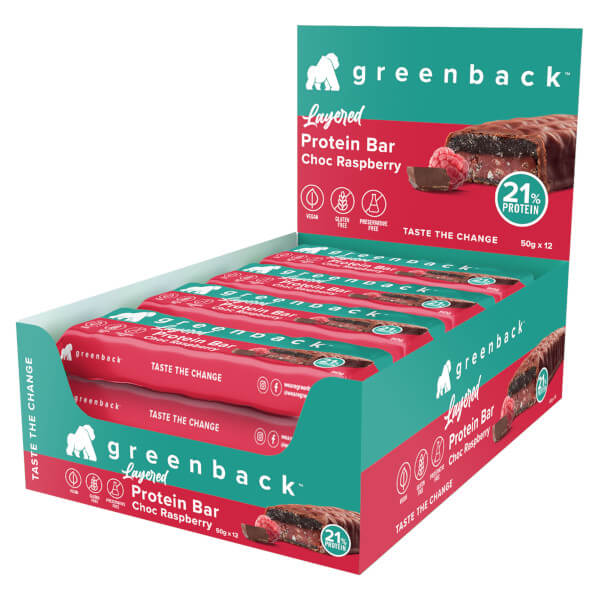 Greenback Layered Plant Protein Bars 50g x12