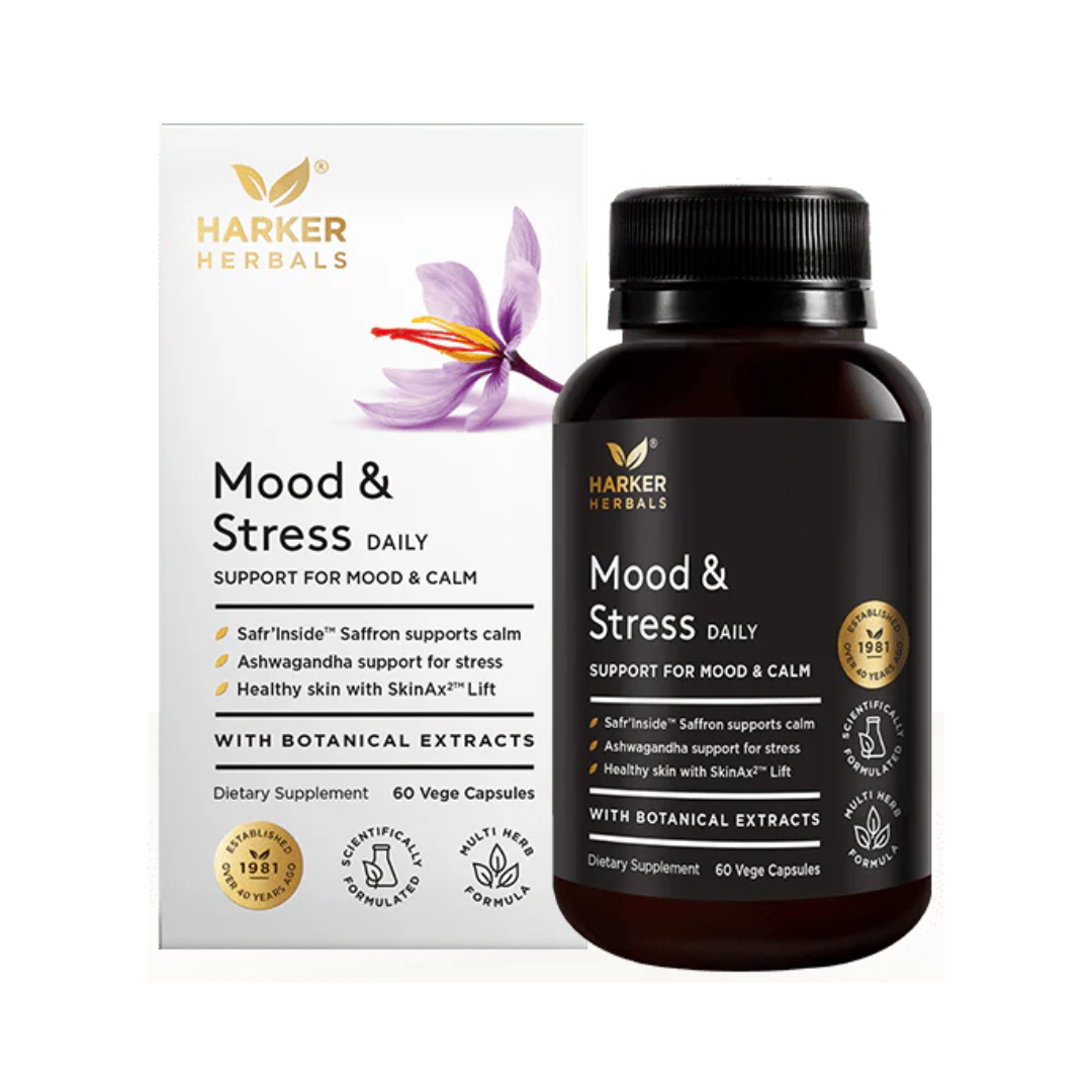 Harker Herbals Mood & Stress Daily Capsules 60