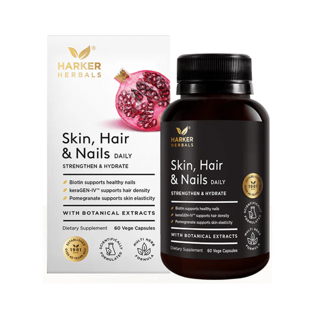 Harker Herbals Skin, Hair & Nails Daily Capsules 60