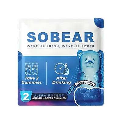 SOBEAR Hangover Gummies - Box of 50 Single Serves