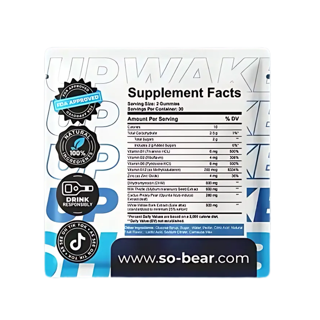 SOBEAR Hangover Gummies - Box of 50 Single Serves