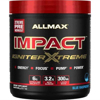 Allmax Nutrition Impact Igniter Xtreme 360g CLEARANCE Short Dated end of 09/2024