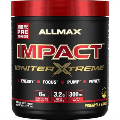 Allmax Nutrition Impact Igniter Xtreme 360g CLEARANCE Short Dated end of 09/2024