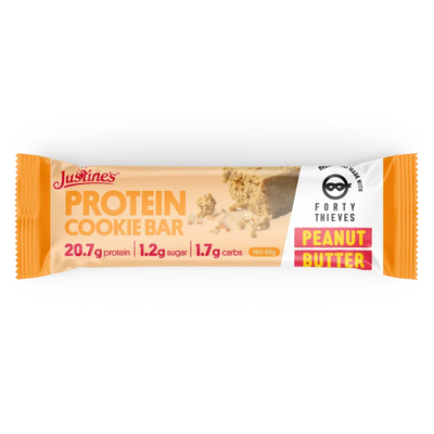 Justine's Protein Cookie Bar Forty Thieves Peanut Butter 60g