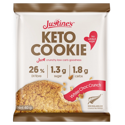 Justine's Keto Crunch Cookie 40g Box of 12