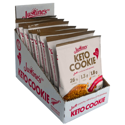 Justine's Keto Crunch Cookie 40g Box of 12
