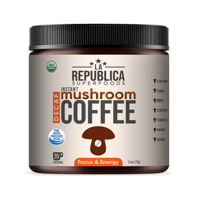 LA Republica Instant Mushroom Coffee Decaf 70g