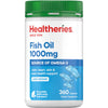 Healtheries Fish Oil 1000mg 360 Caps CLEARANCE Short Dated 16/12/2024