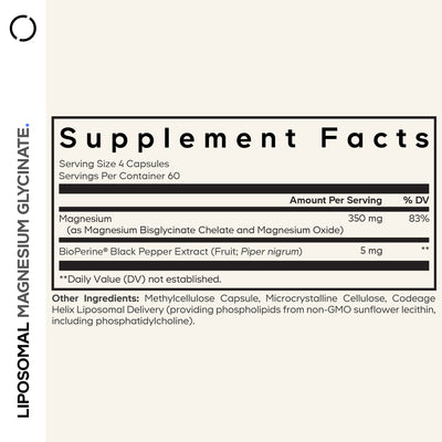 Liposomal Magnesium Glycinate Capsules Large