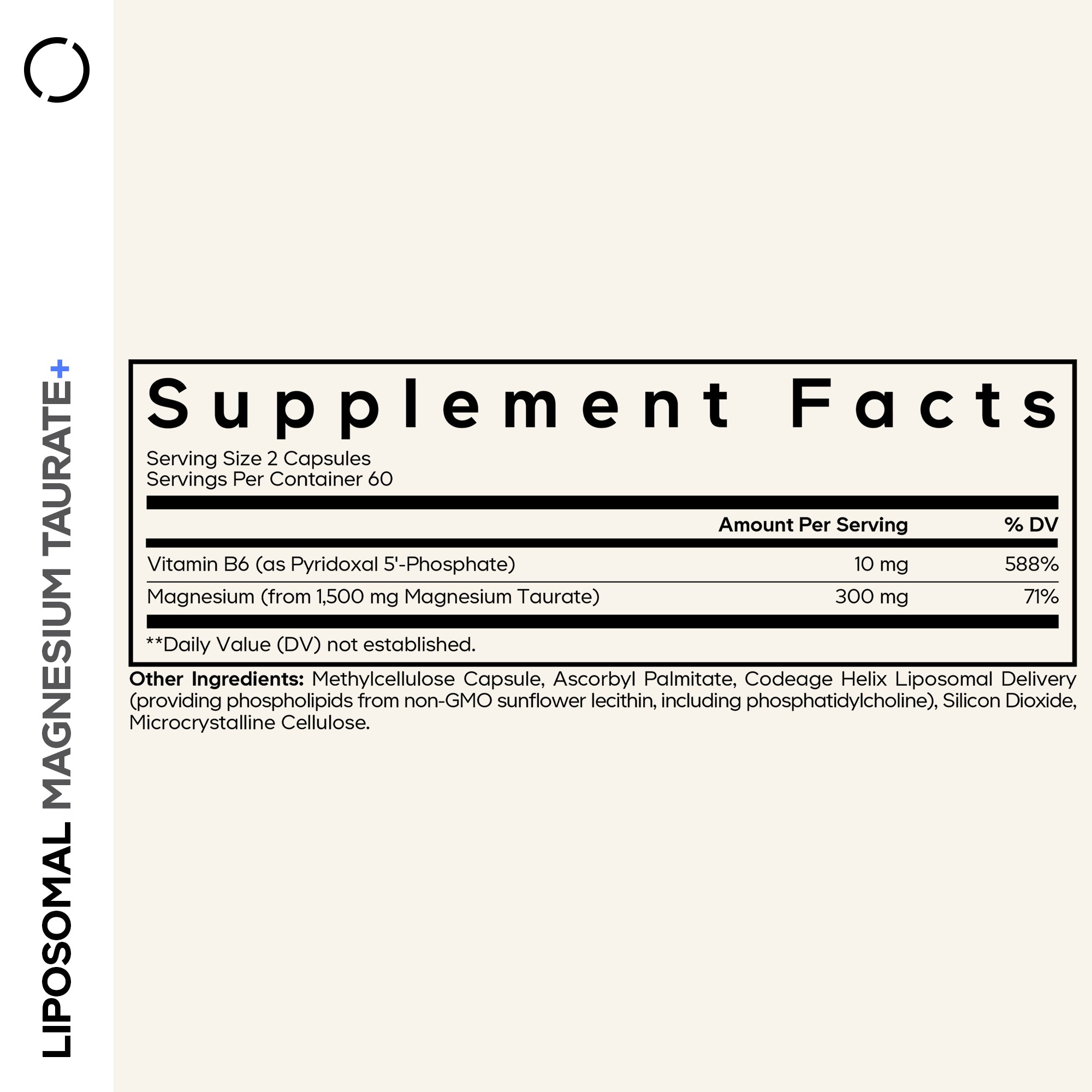 Liposomal Magnesium Taurate+
