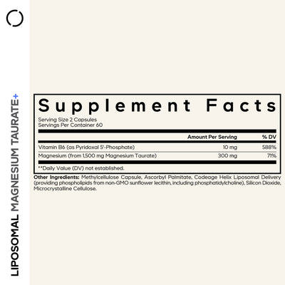 Liposomal Magnesium Taurate+