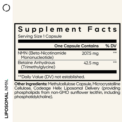 Liposomal NMN