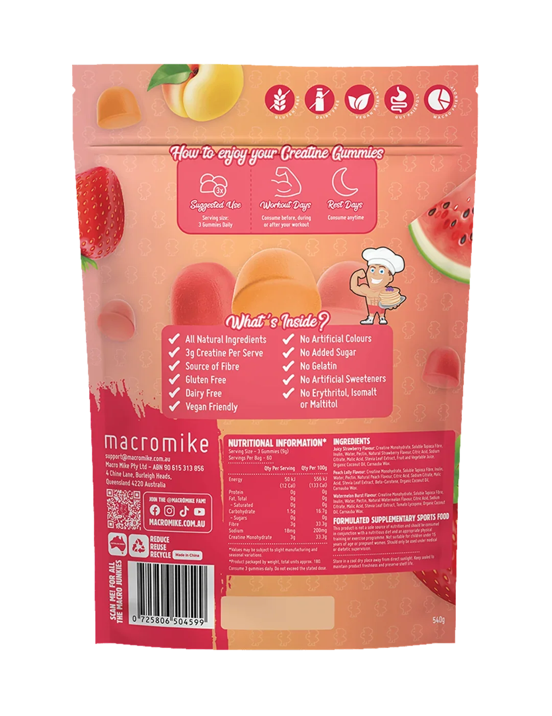 Macro Mike Creatine Gummies