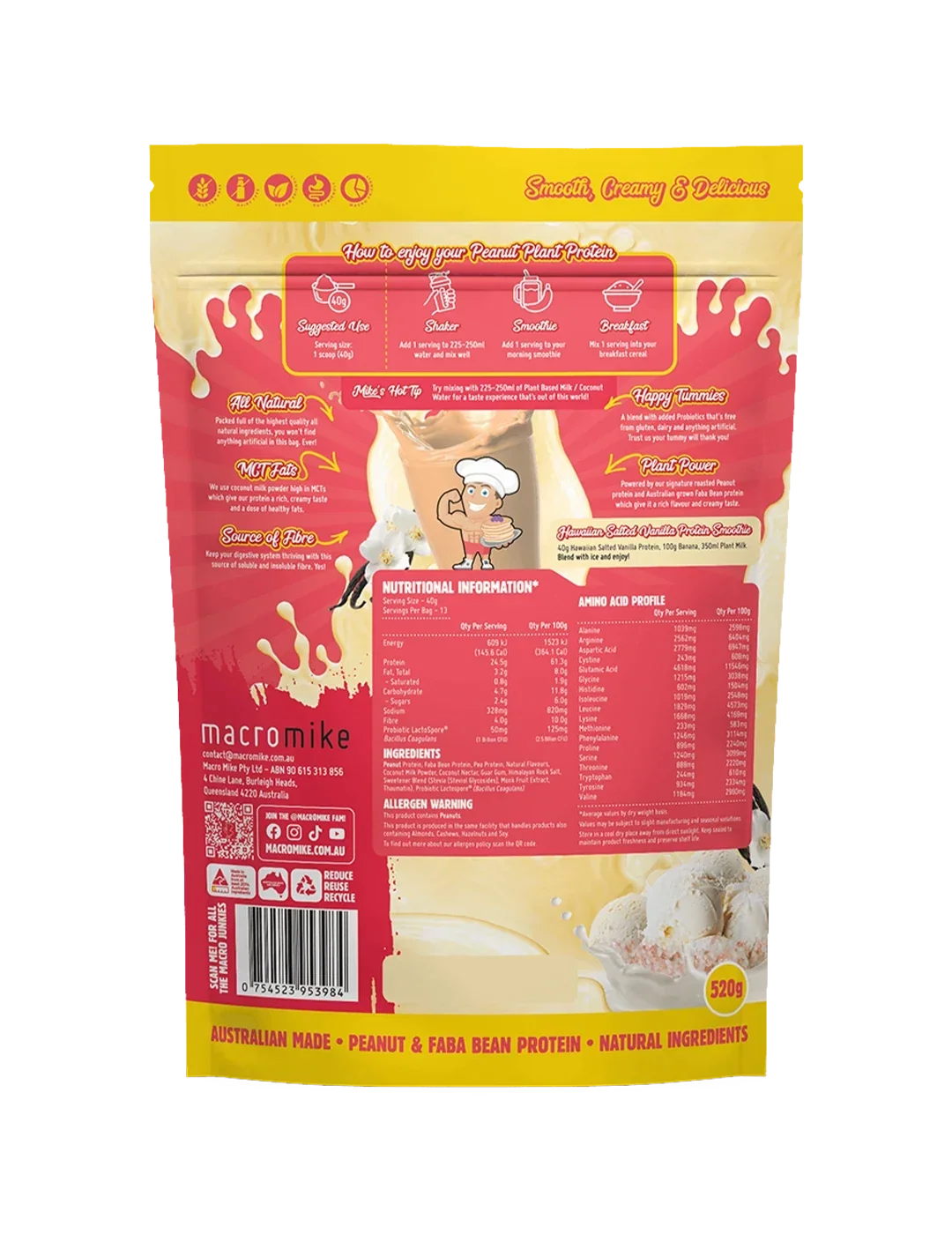 Macro Mike Peanut Plant Protein