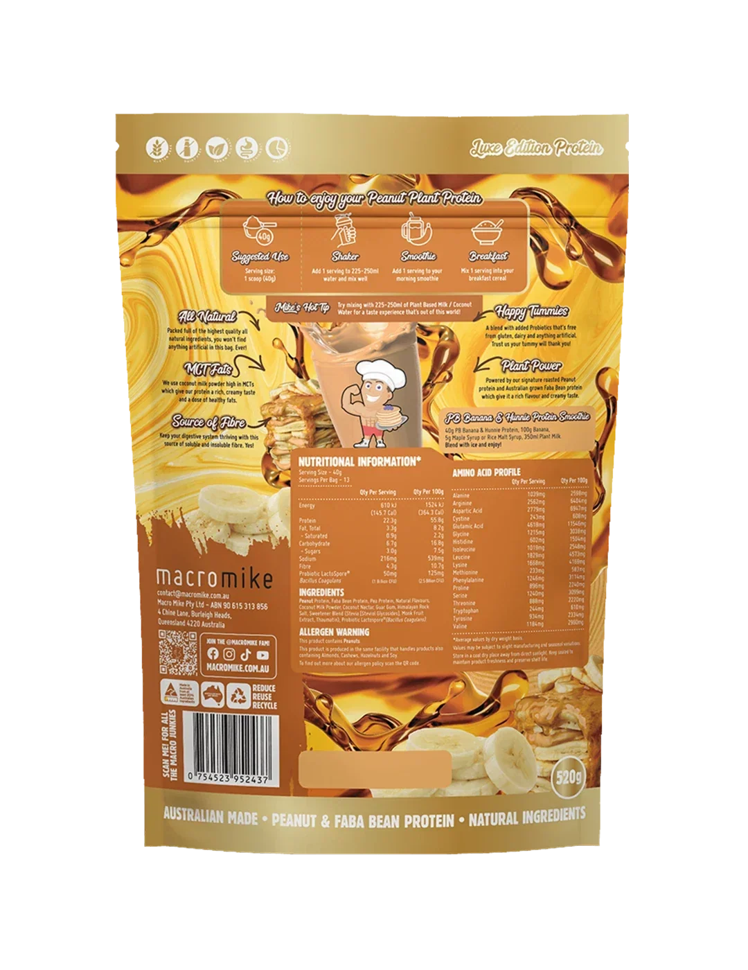 Macro Mike Peanut Plant Protein