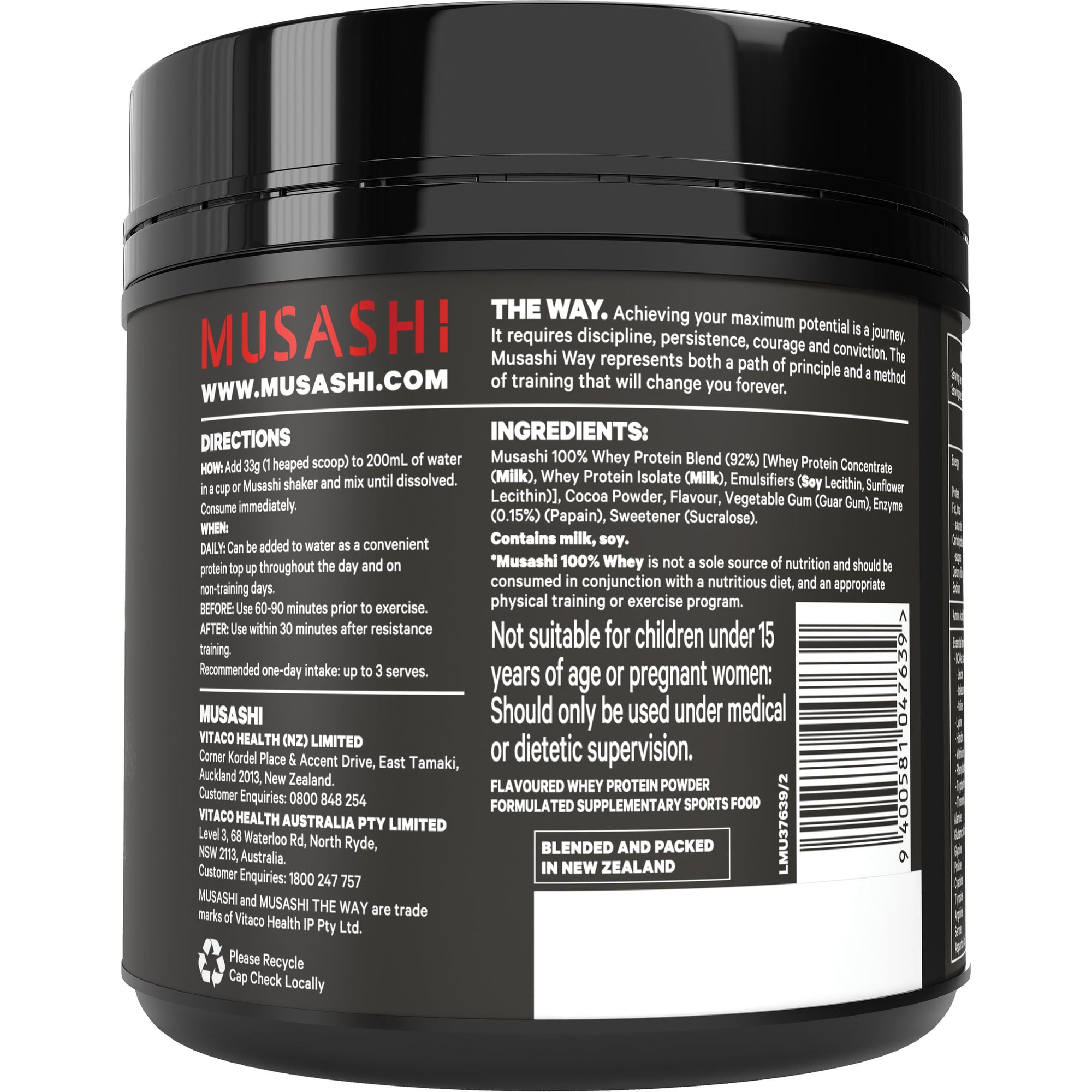 Musashi 100% Whey 330g