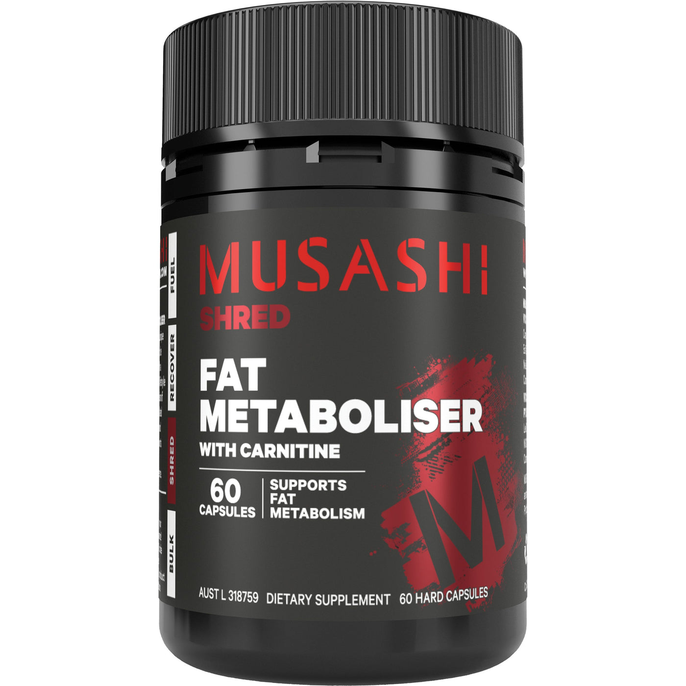Musashi Fat Metaboliser with Carnitine 60 Caps