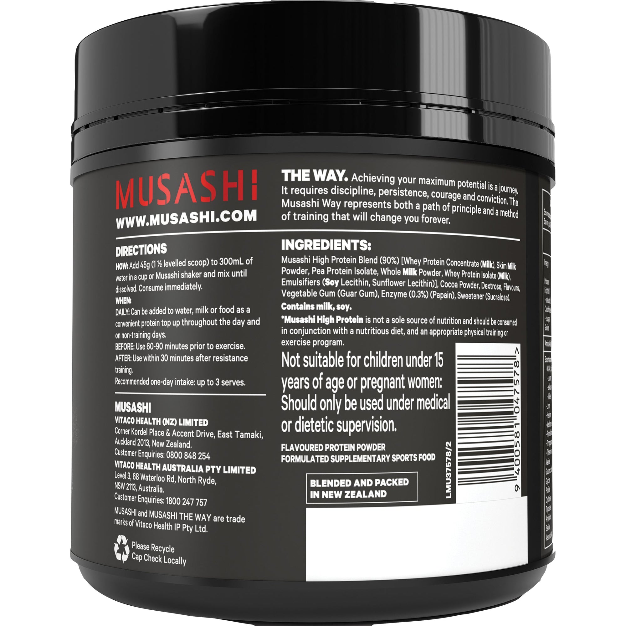 Musashi High Protein 375g