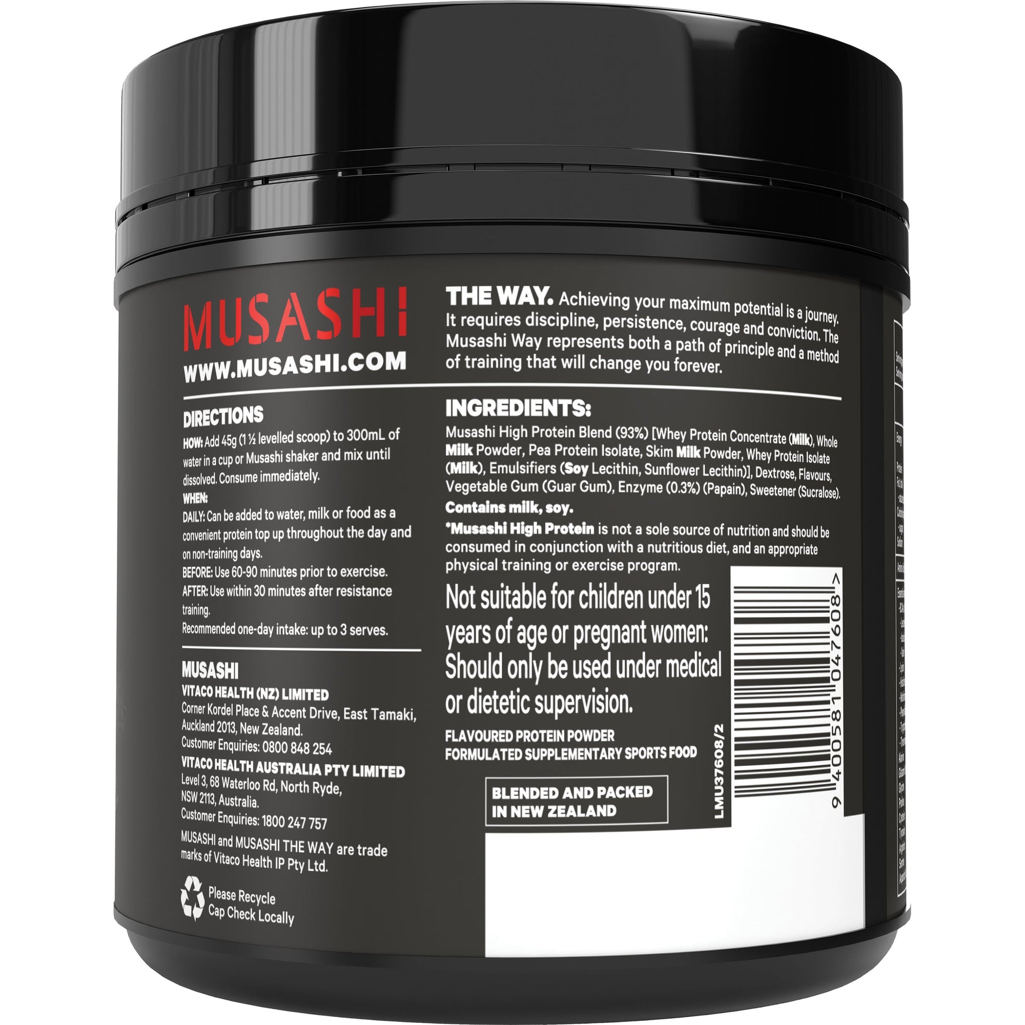 Musashi High Protein 375g