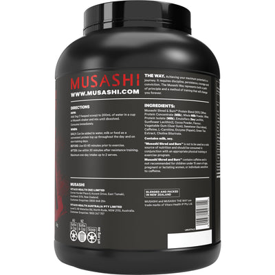 Musashi Shred & Burn Protein 2kg