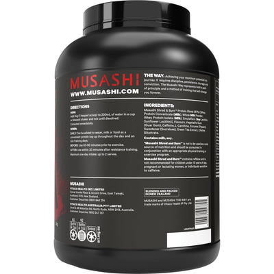 Musashi Shred & Burn Protein 2kg