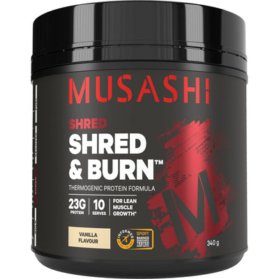 Musashi Shred & Burn Protein 340g
