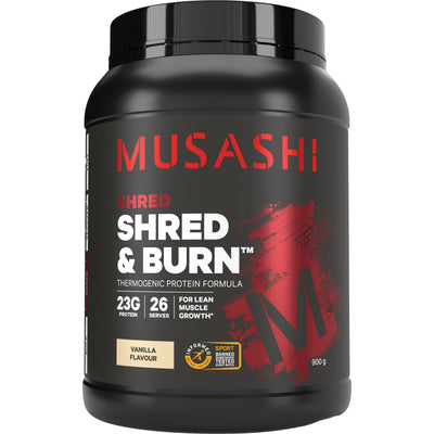 Musashi Shred & Burn Protein 900g