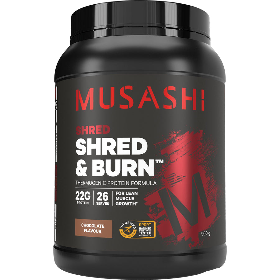 Musashi Shred & Burn Protein 900g