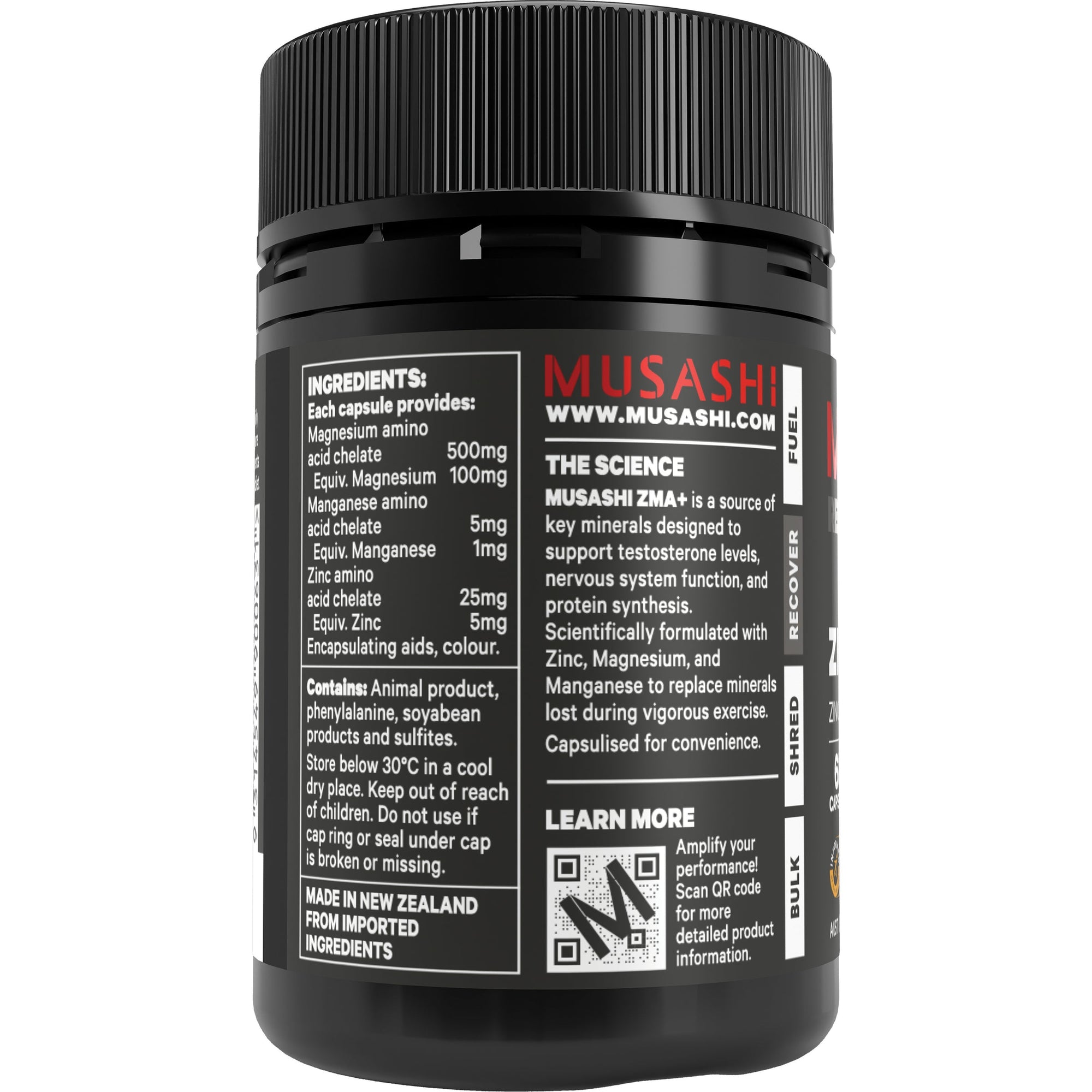 Musashi ZMA+ 60 Caps