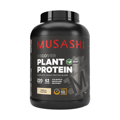 Musashi Plant Protein 2kg + FREE Healtheries Vitamin C 1000mg 100 Chewable Tablets