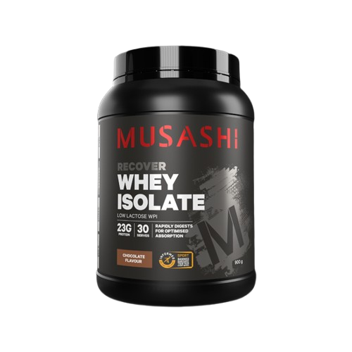 Musashi Whey Protein Isolate 900g Premium Rapid Recovery Powder