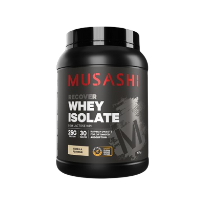 Musashi Whey Protein Isolate 900g Premium Rapid Recovery Powder