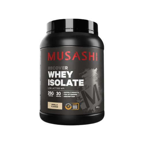 Musashi Whey Protein Isolate 900g Premium Rapid Recovery Powder