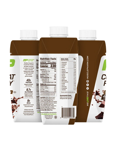 MusclePharm Combat Ready Protein Shakes 500ml High Protein RTD